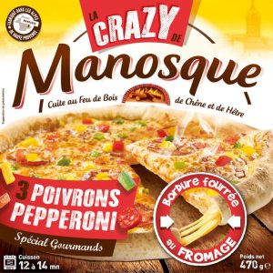 pizza bords fourrés crazy pepperoni