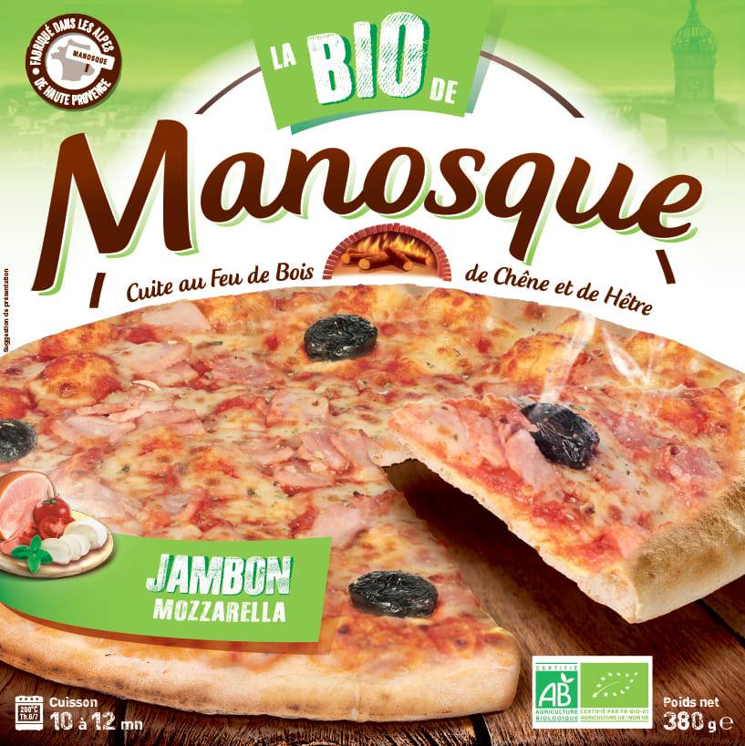 pizza bio jambon mozza